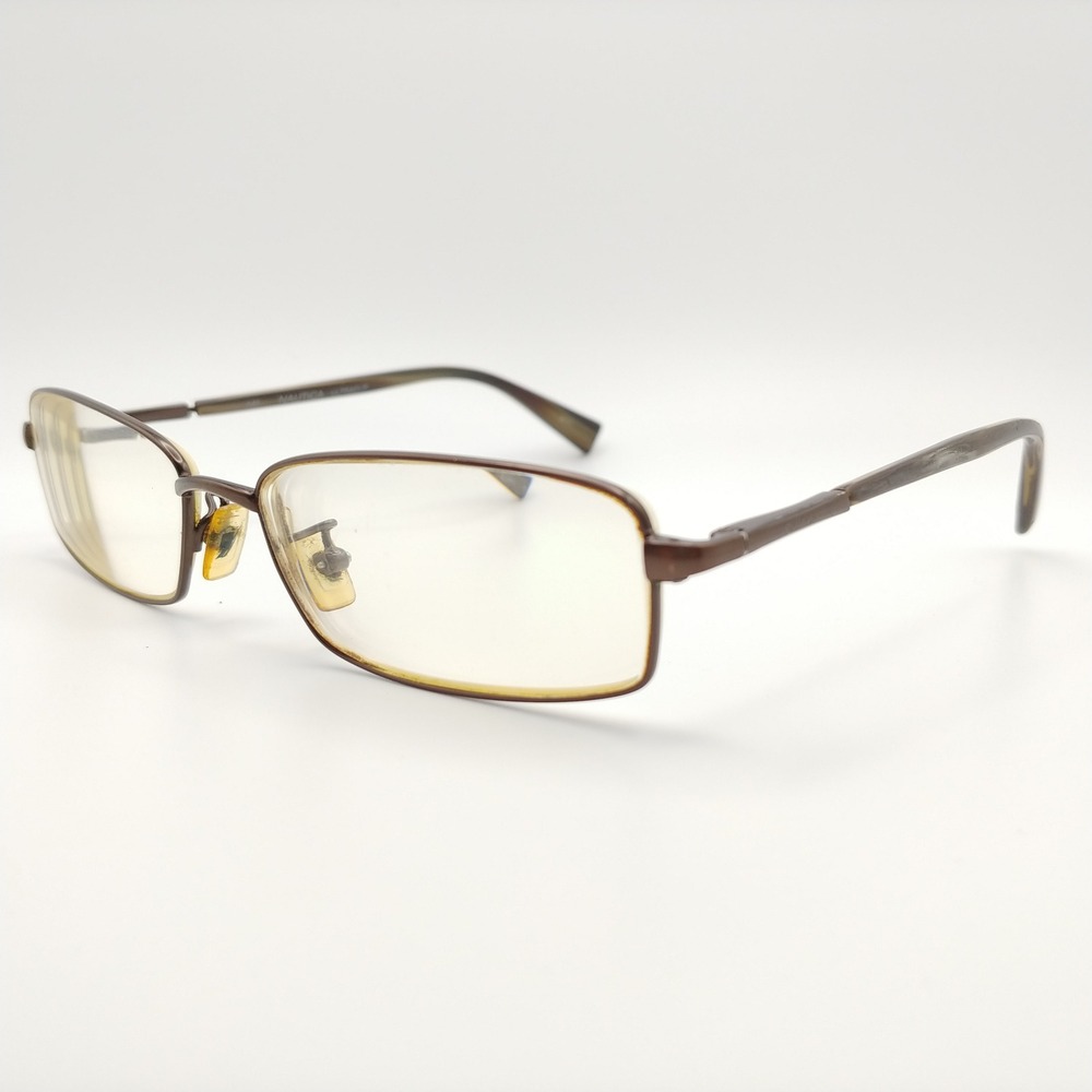 Nautica Eyeglasses Mens 54-14-140 Brown N4018UB Rectangle Ultraclip Frames Only